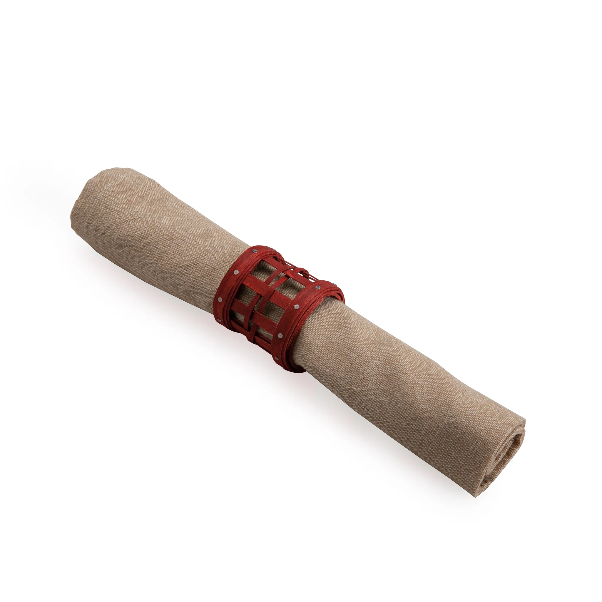 1896 Napkin Ring Set - Bold Red - Image 4