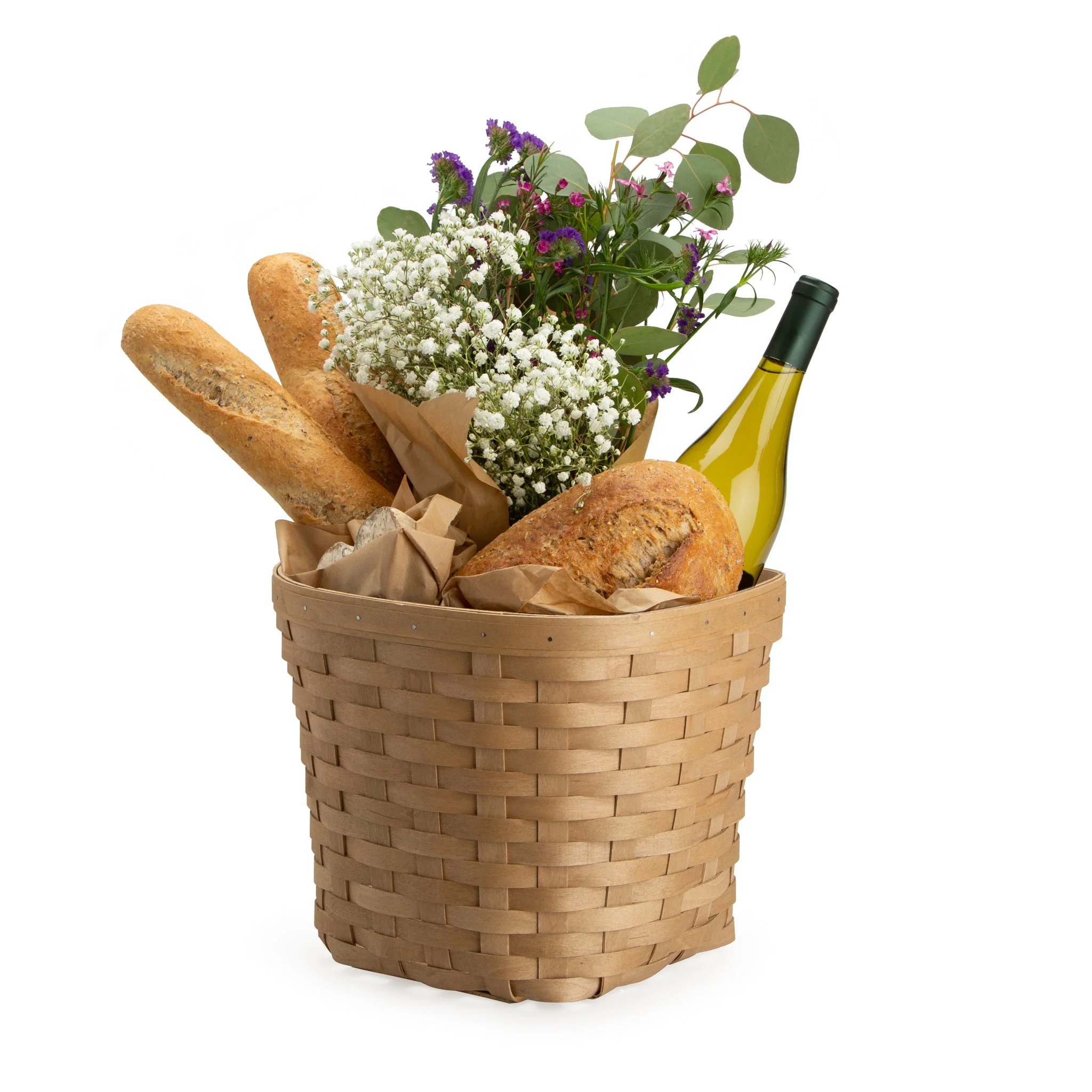 Bicycle Basket with Protector - Light Brown - Image 2