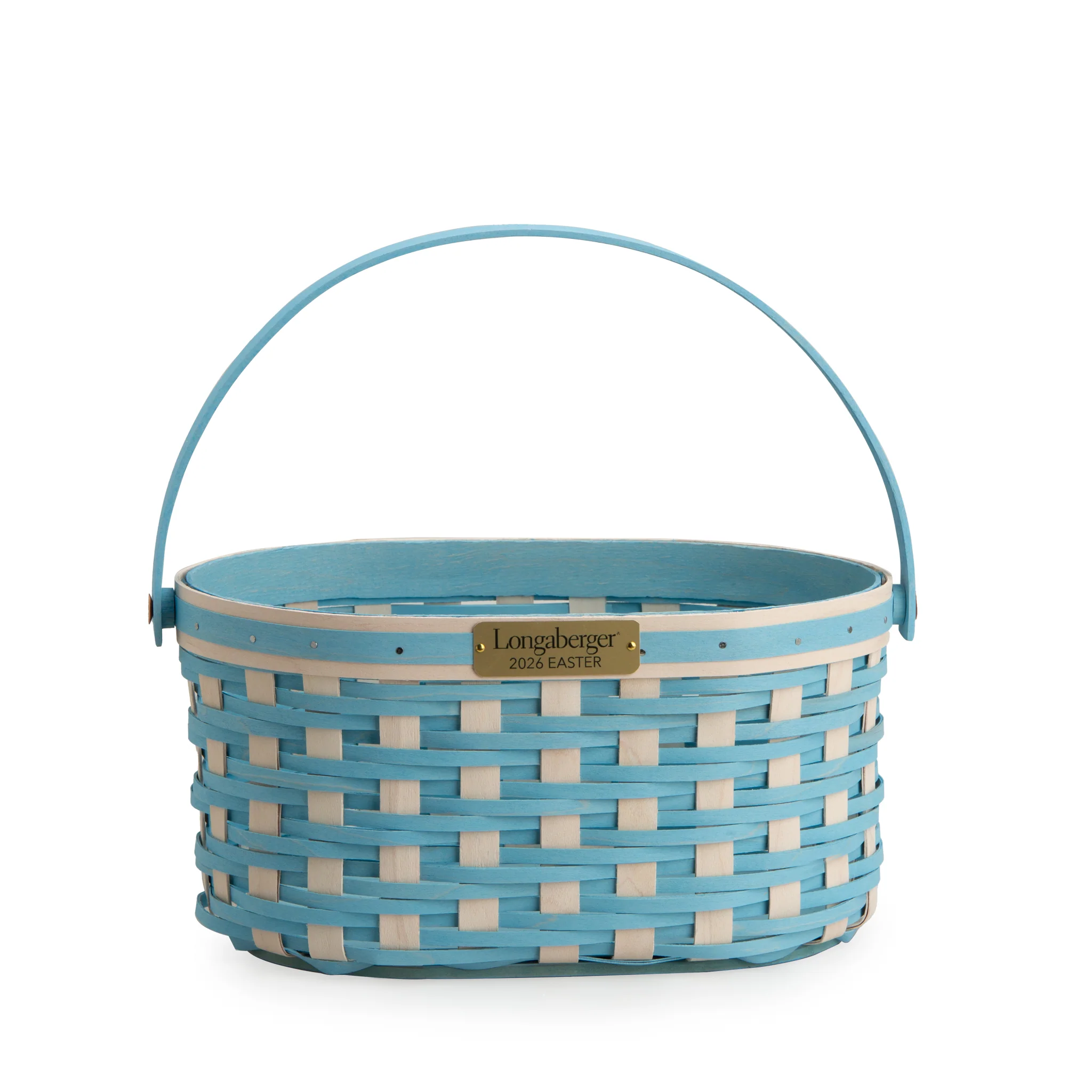 Collector's Easter Medium Oval Basket with Protector - Blue - Image 4