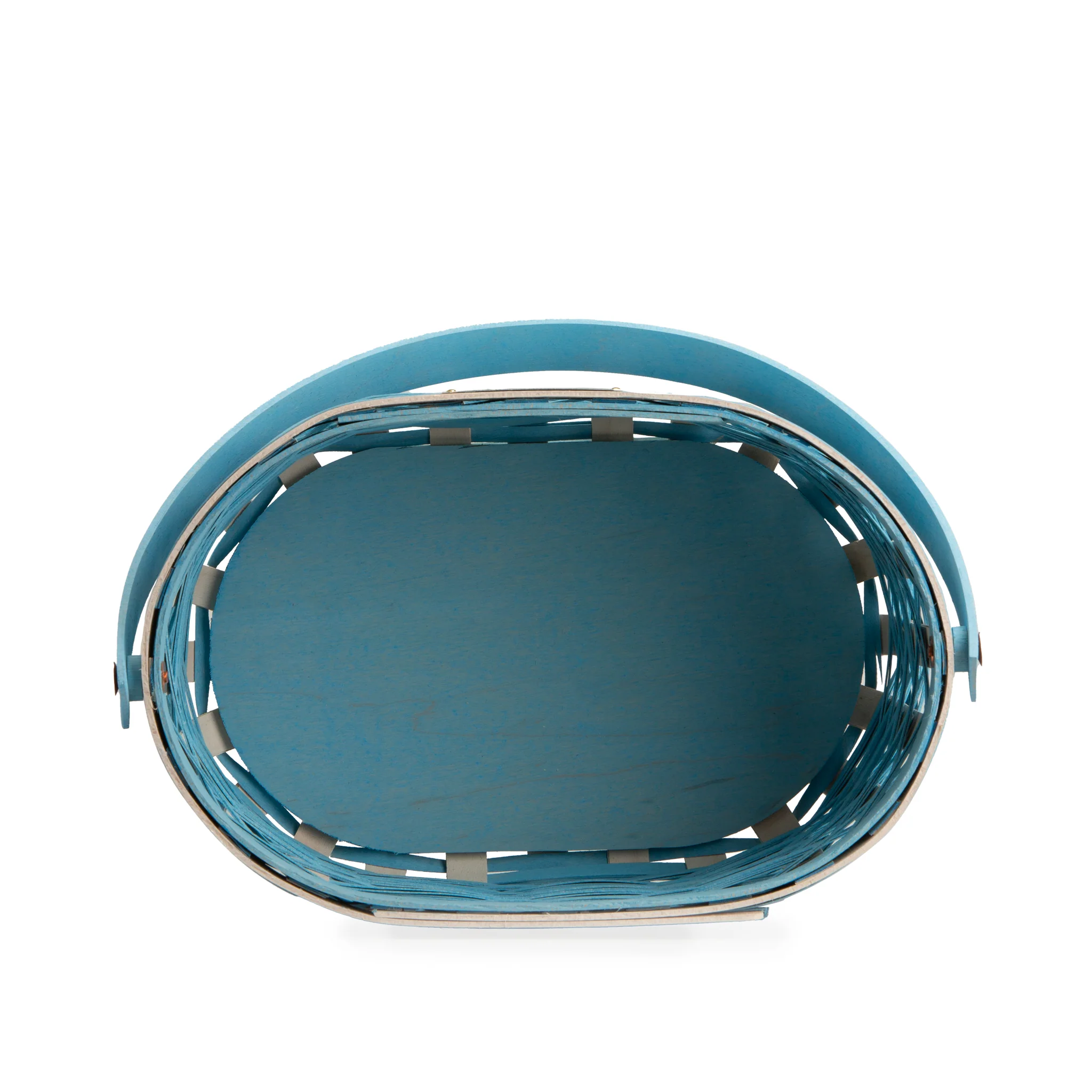 Collector's Easter Medium Oval Basket with Protector - Blue - Image 9