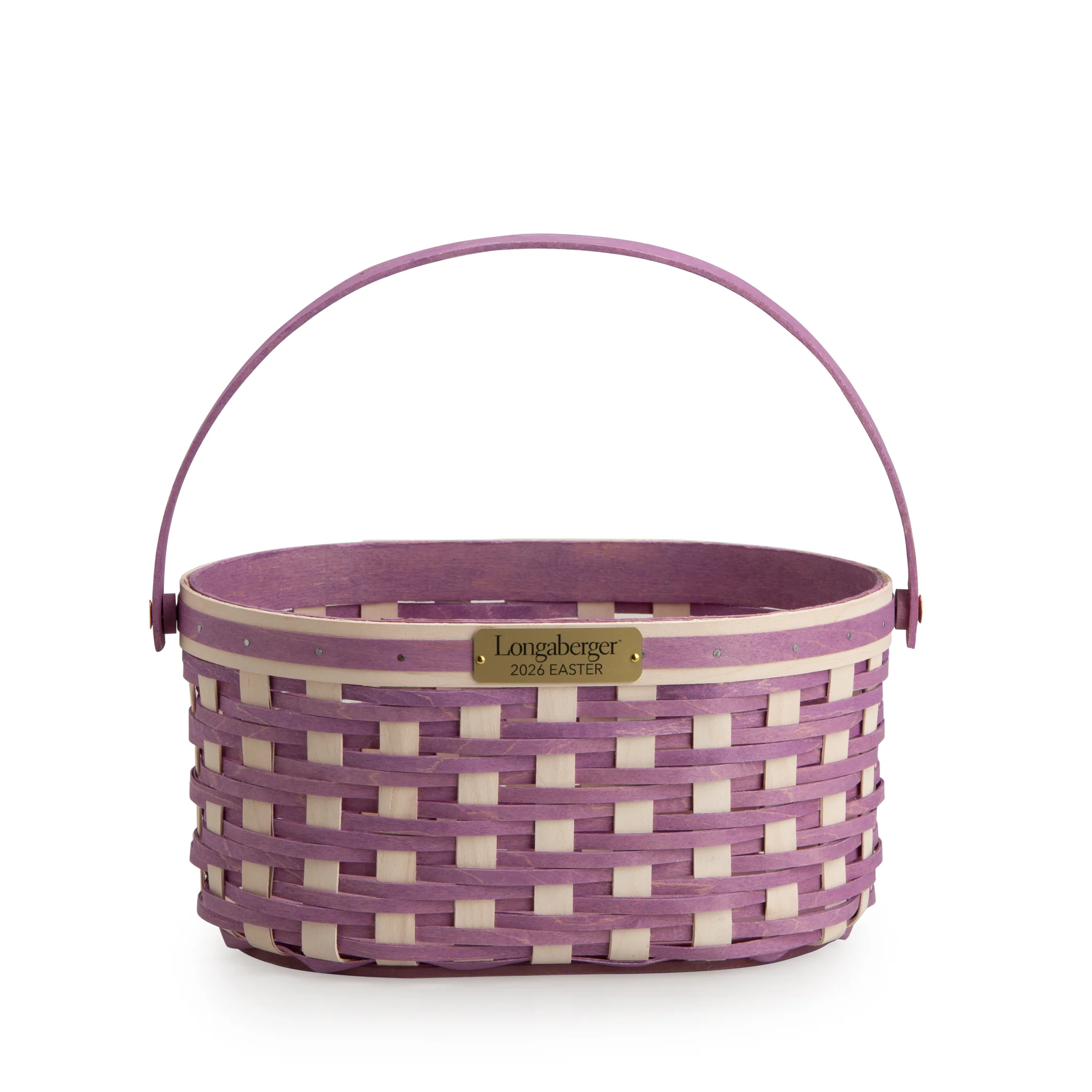Collector's Easter Medium Oval Basket with Protector - Lavender - Image 3