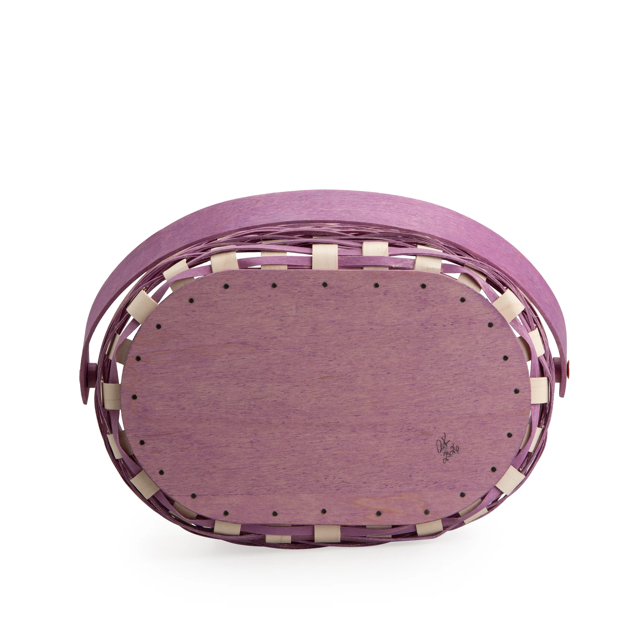Collector's Easter Medium Oval Basket with Protector - Lavender - Image 8