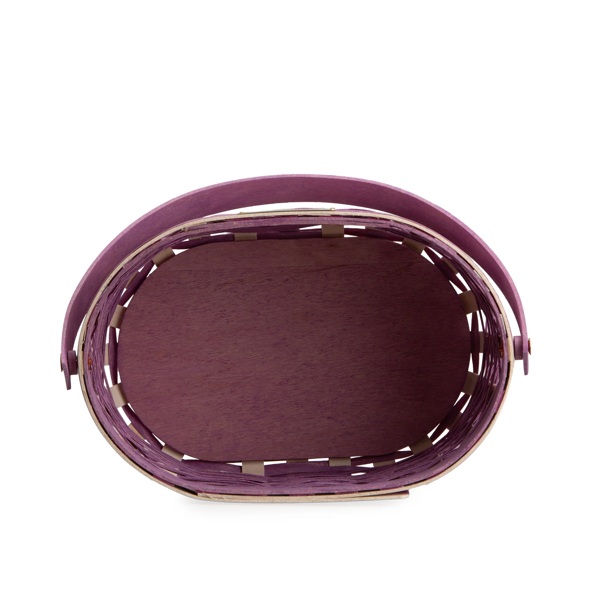 Collector's Easter Medium Oval Basket with Protector - Lavender - Image 9