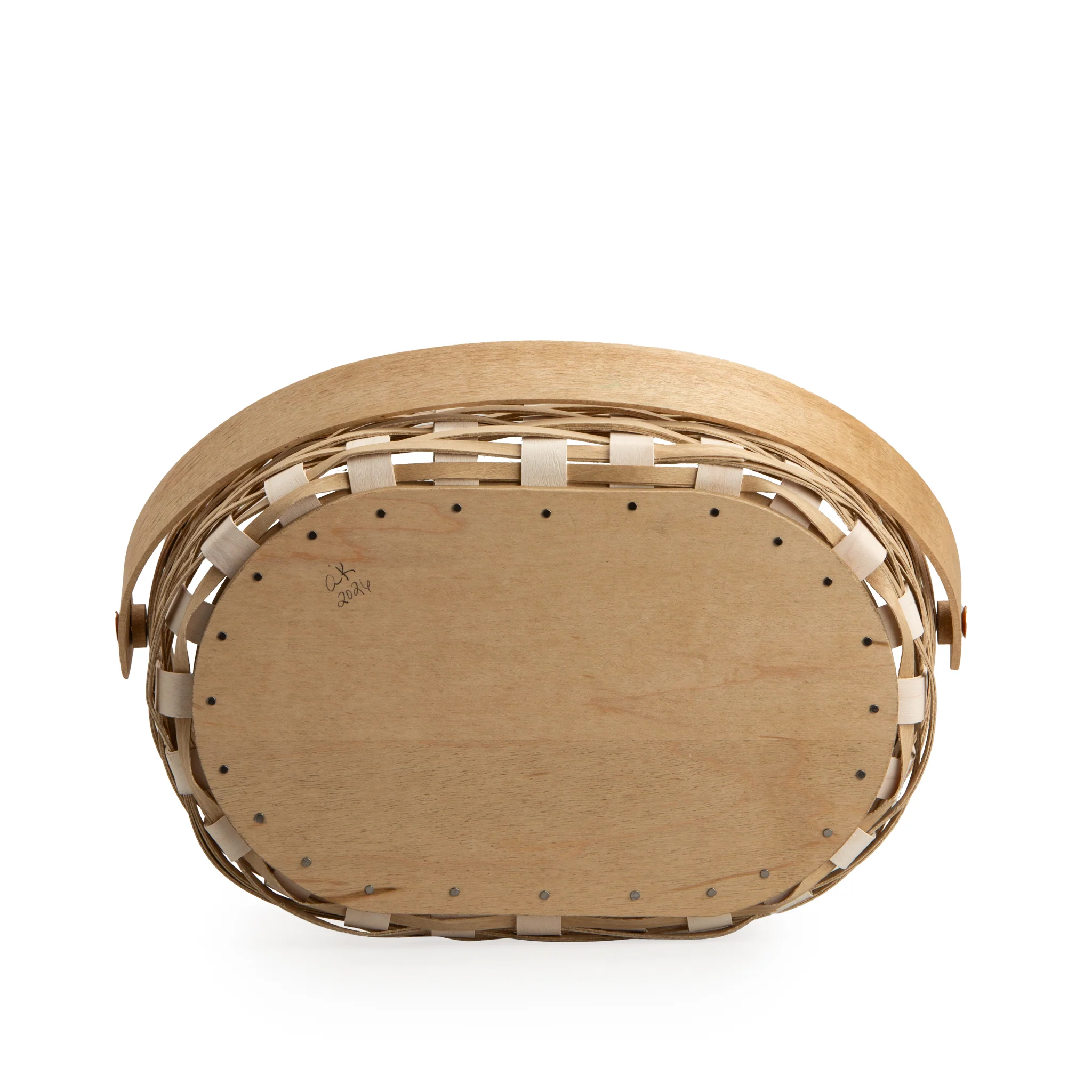 Collector's Easter Medium Oval Basket with Protector - Light Brown - Image 8