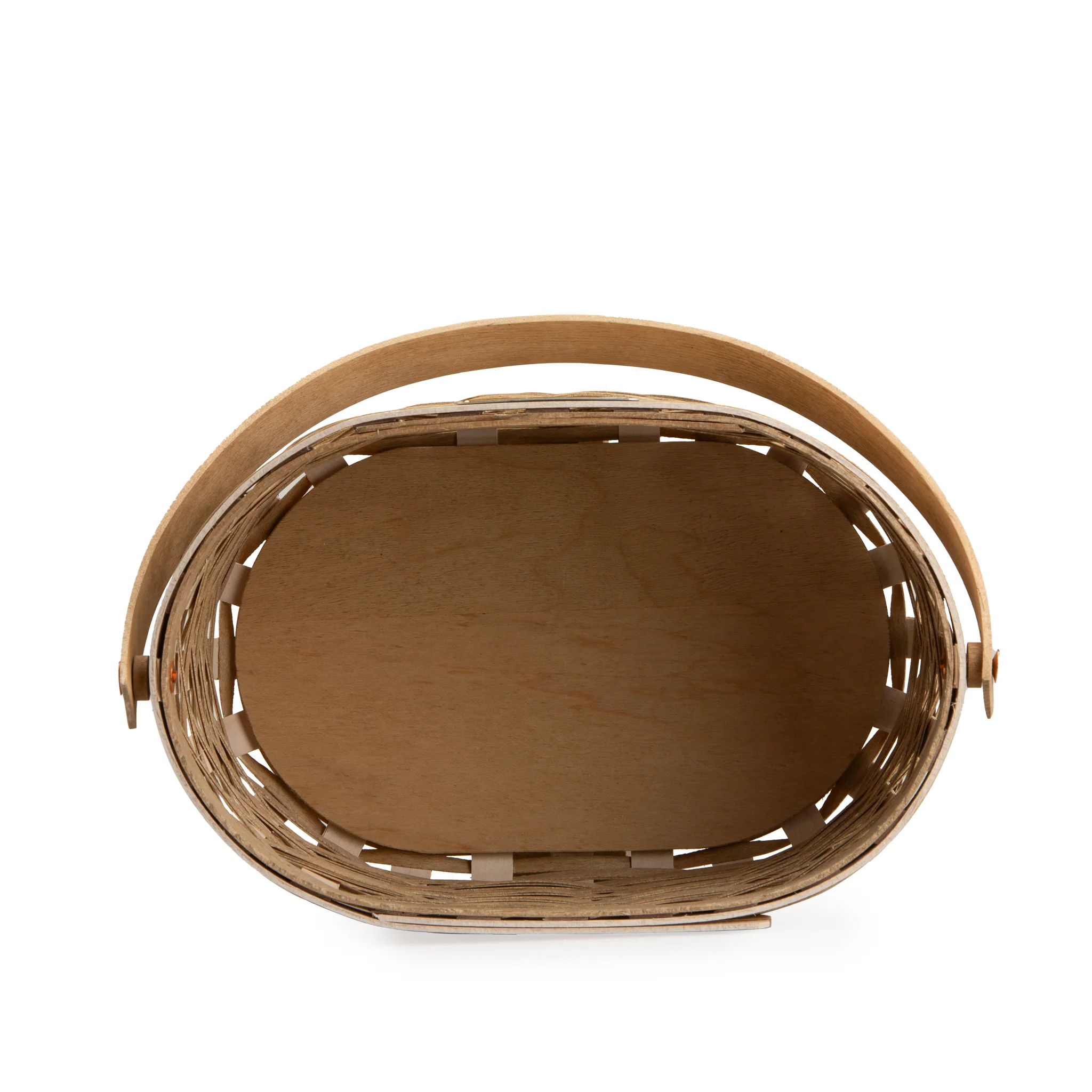 Collector's Easter Medium Oval Basket with Protector - Light Brown - Image 9