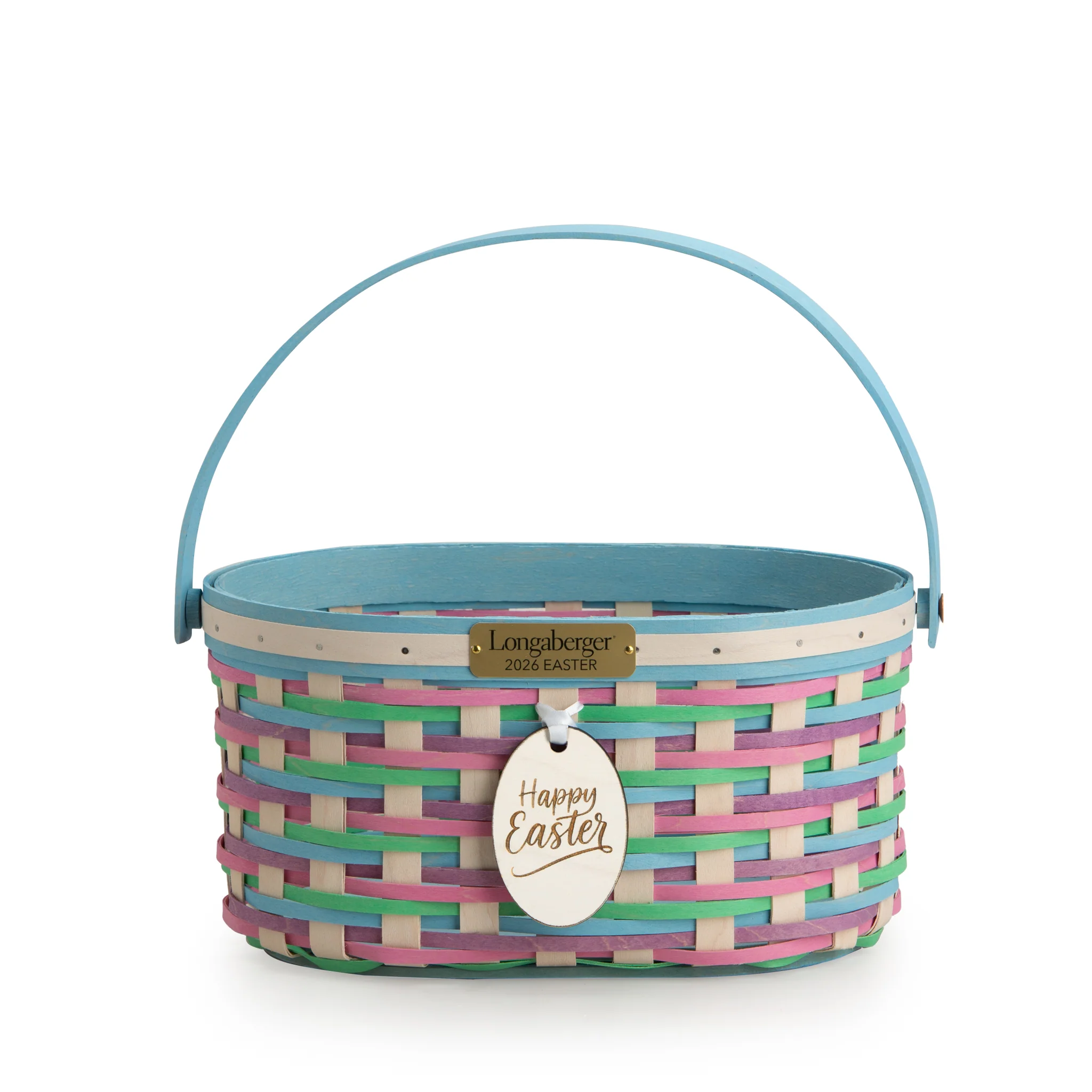 Collector's Easter Medium Oval Basket with Protector - Multi - Image 11
