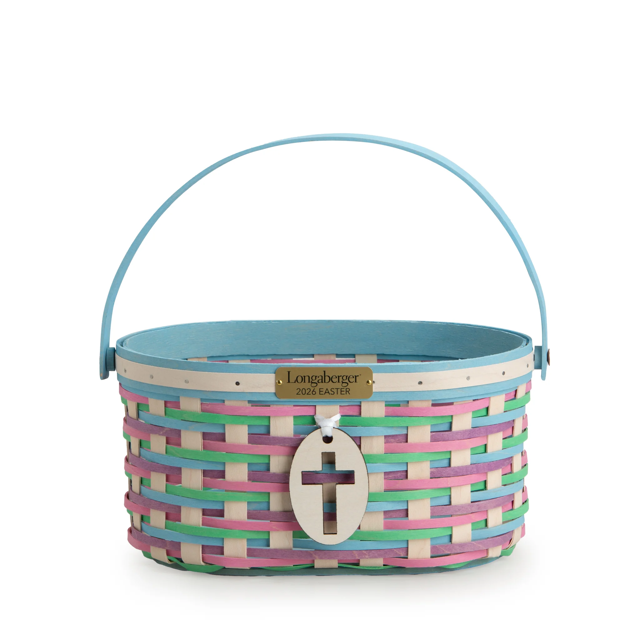 Collector's Easter Medium Oval Basket with Protector - Multi - Image 3