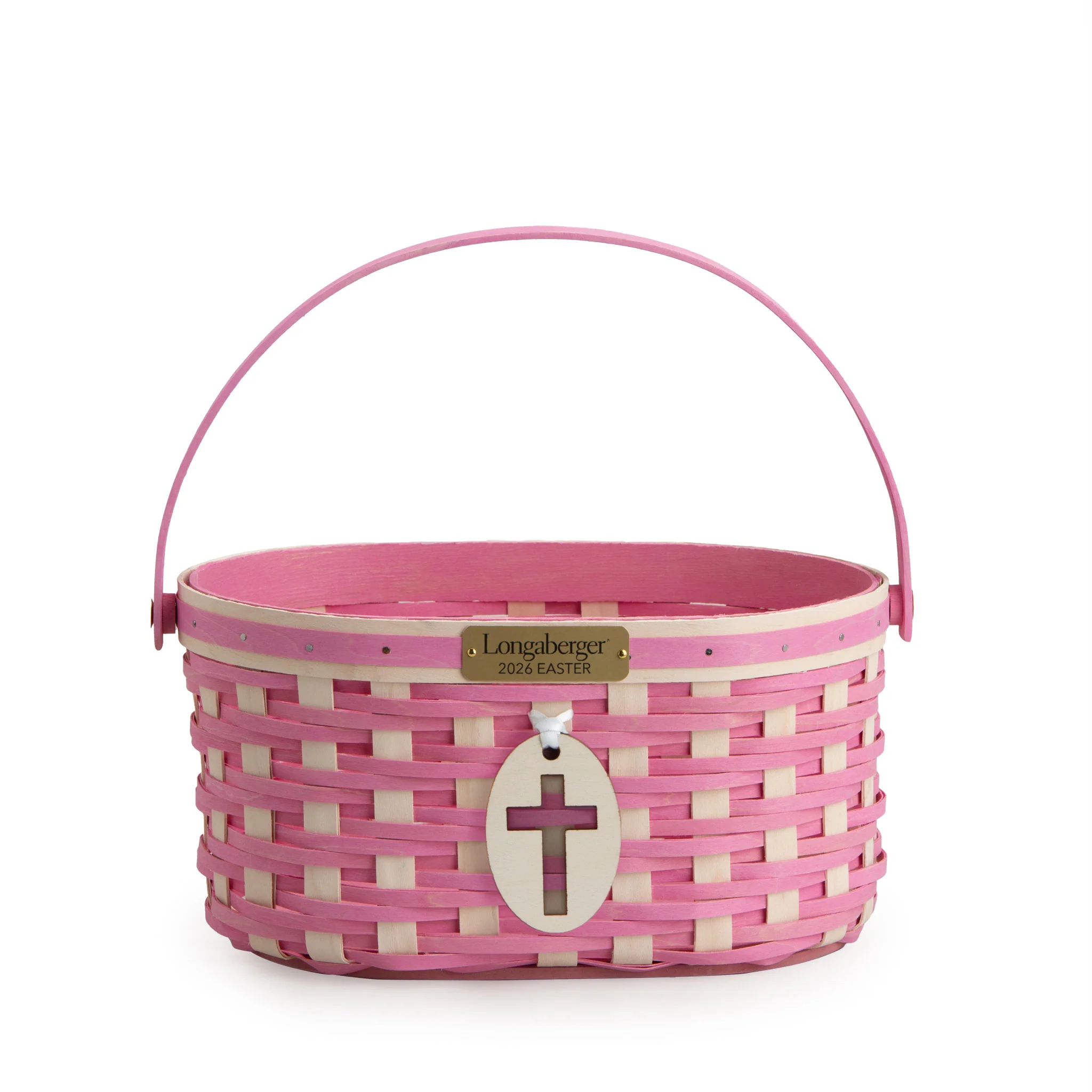Collector's Easter Medium Oval Basket with Protector - Pink - Image 3