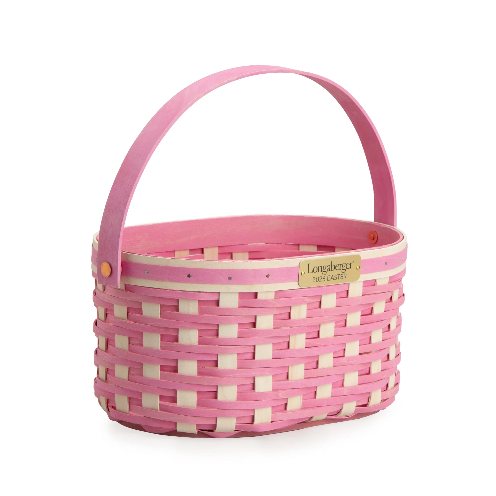 Collector's Easter Medium Oval Basket with Protector - Pink - Image 6