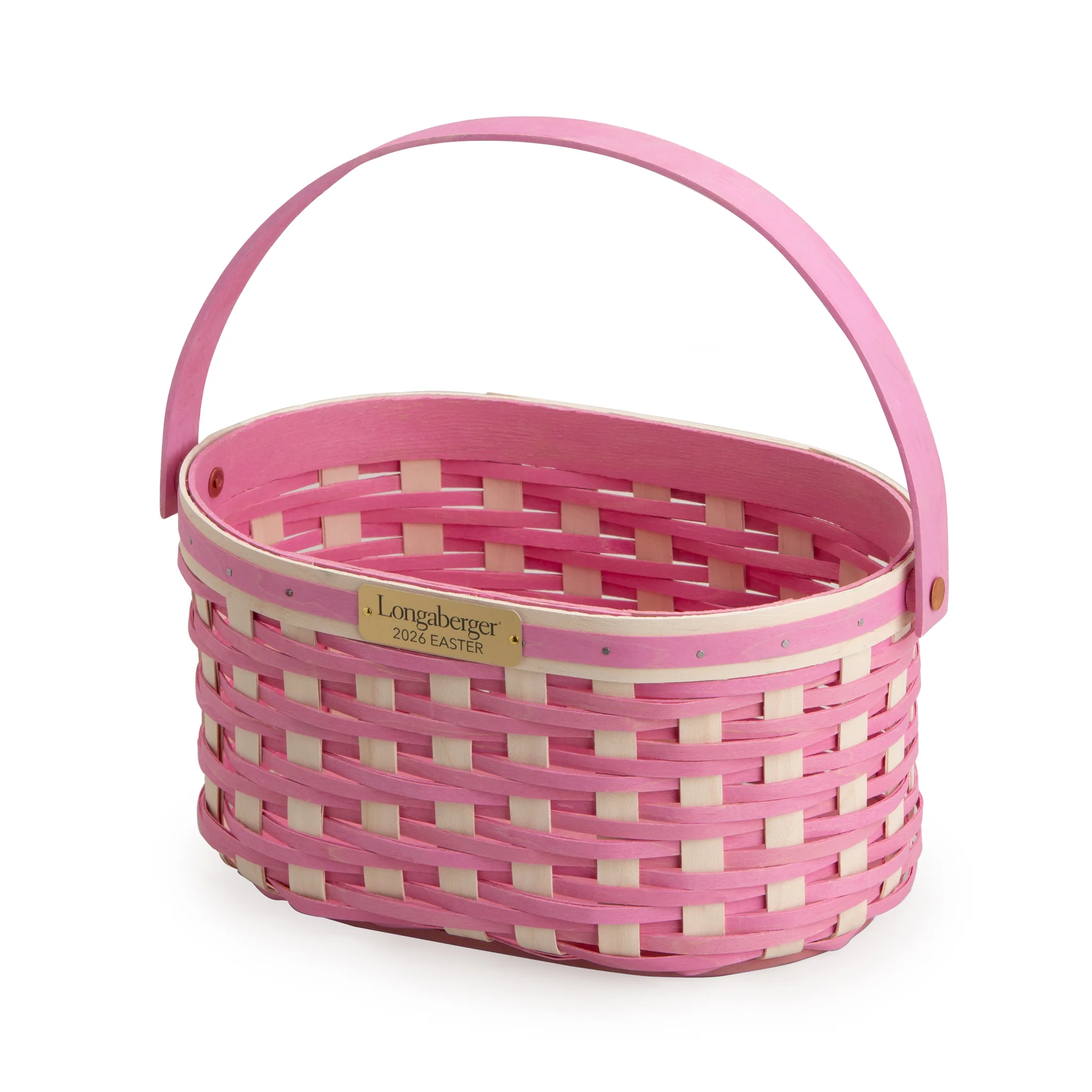 Collector's Easter Medium Oval Basket with Protector - Pink - Image 7