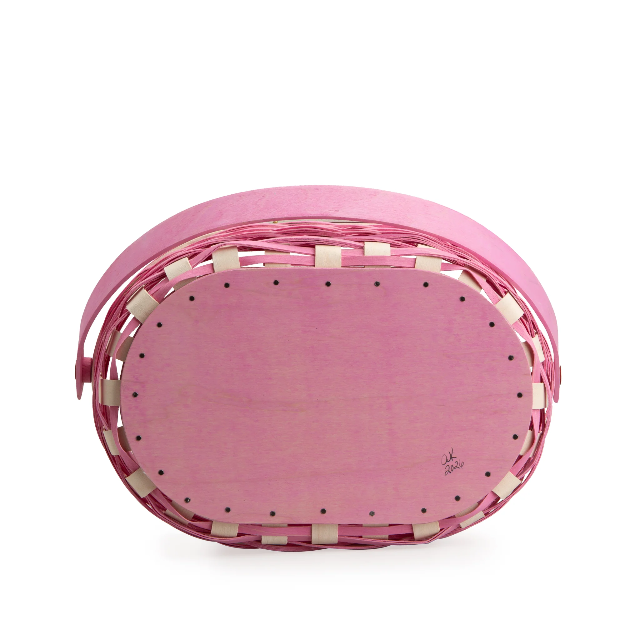 Collector's Easter Medium Oval Basket with Protector - Pink - Image 8