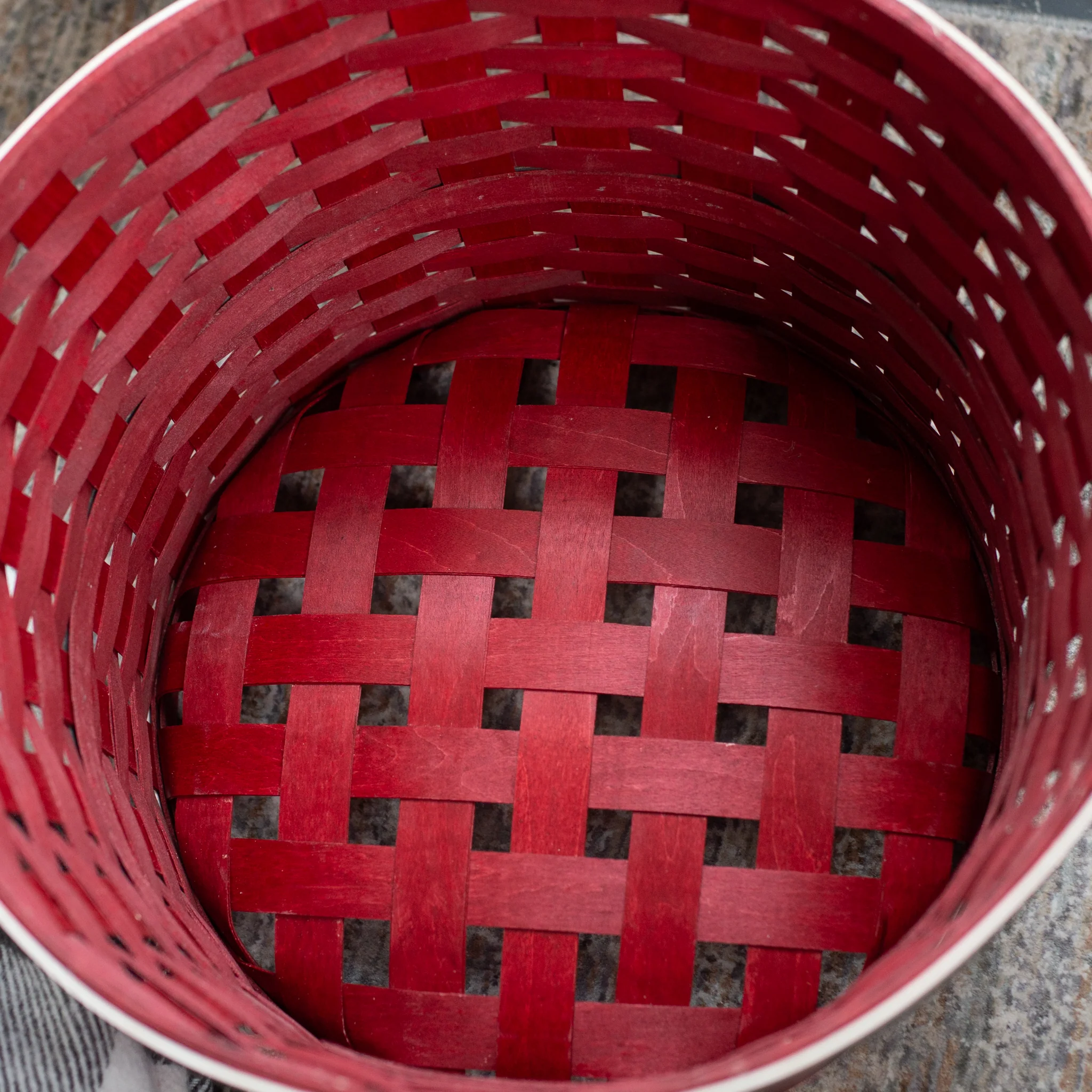 Collector's Santa Belly Large Bushel Basket with Protector - Image 4