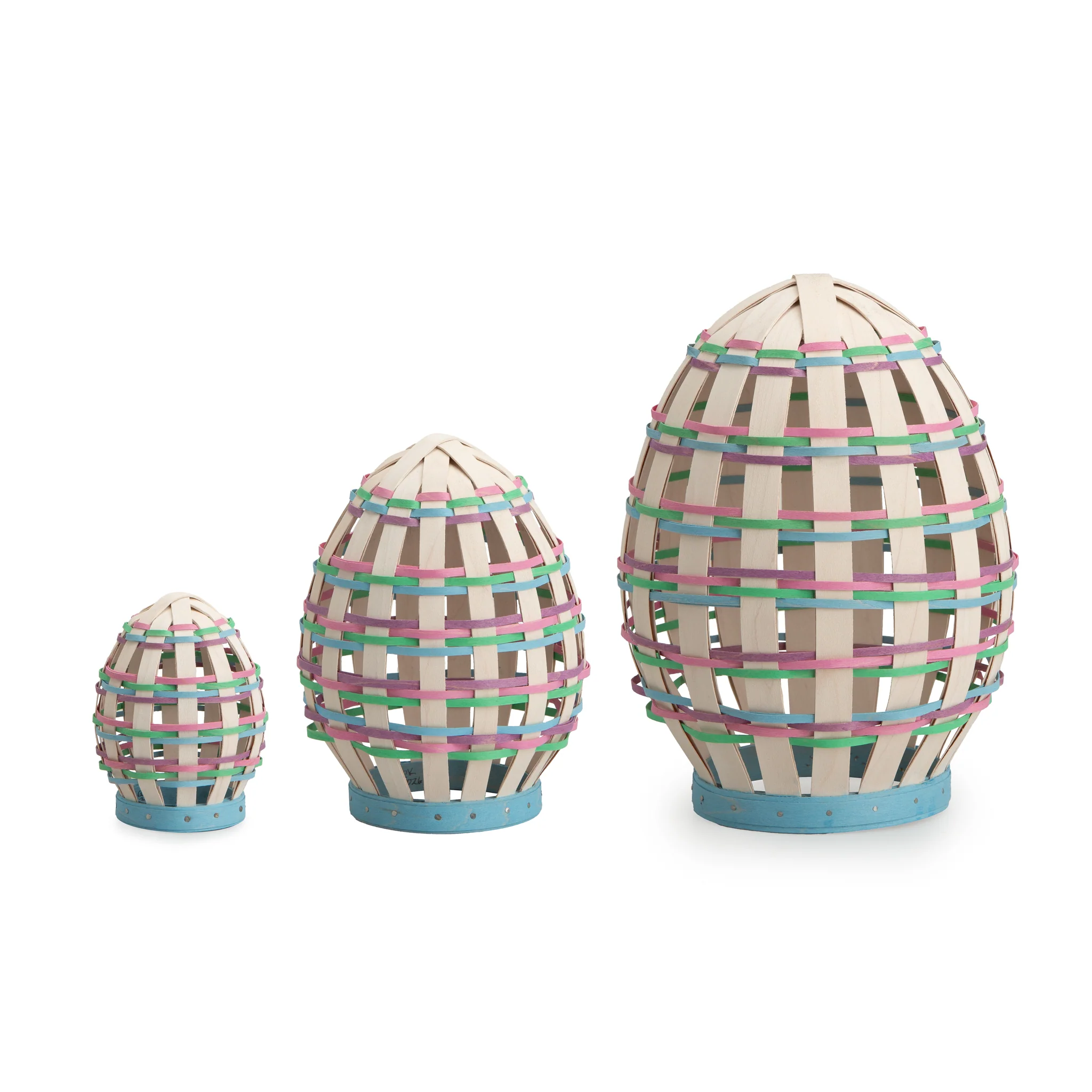 Easter Large Freestanding Open Weave Egg - Multi - Image 4