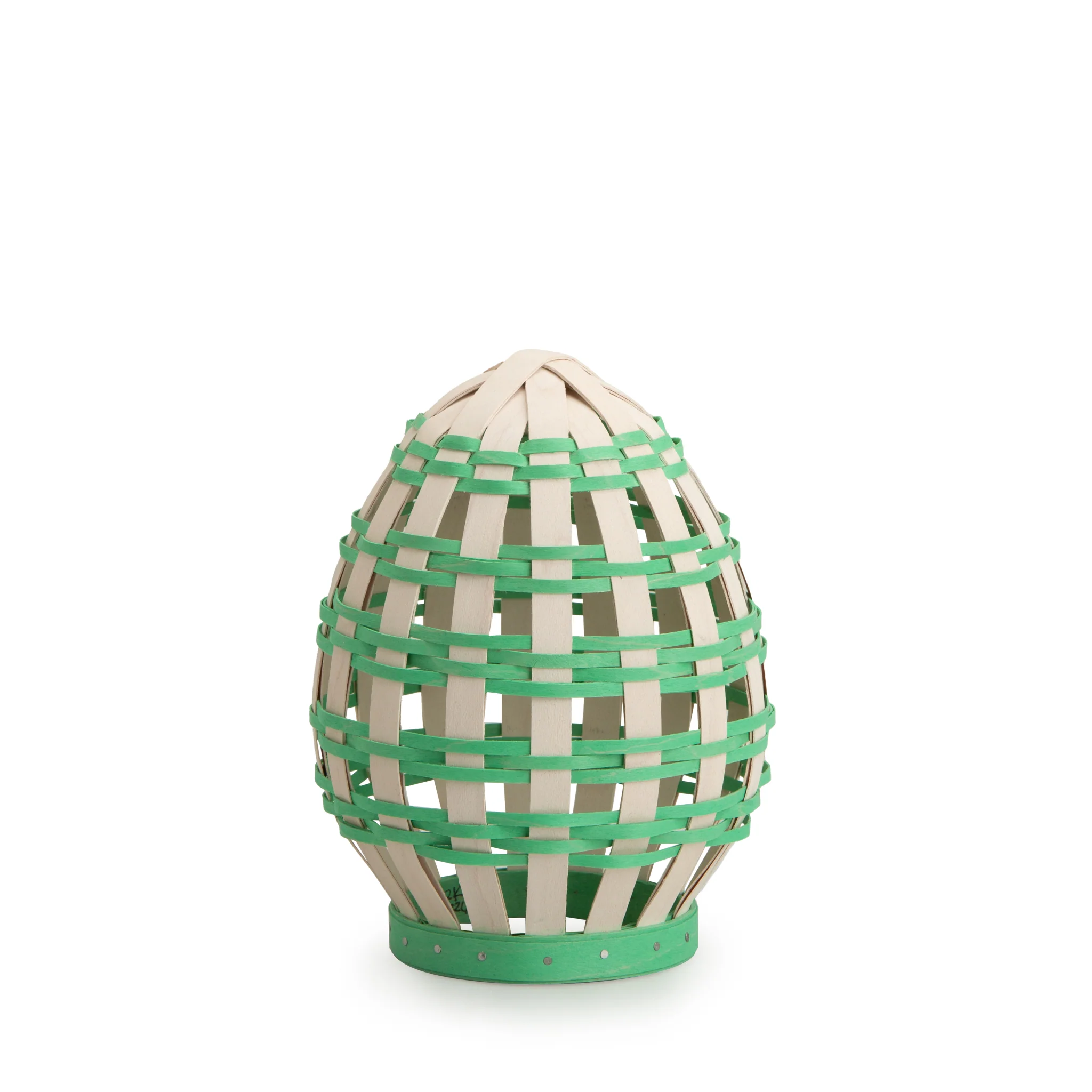 Easter Medium Freestanding Open Weave Egg - Green - Image 5