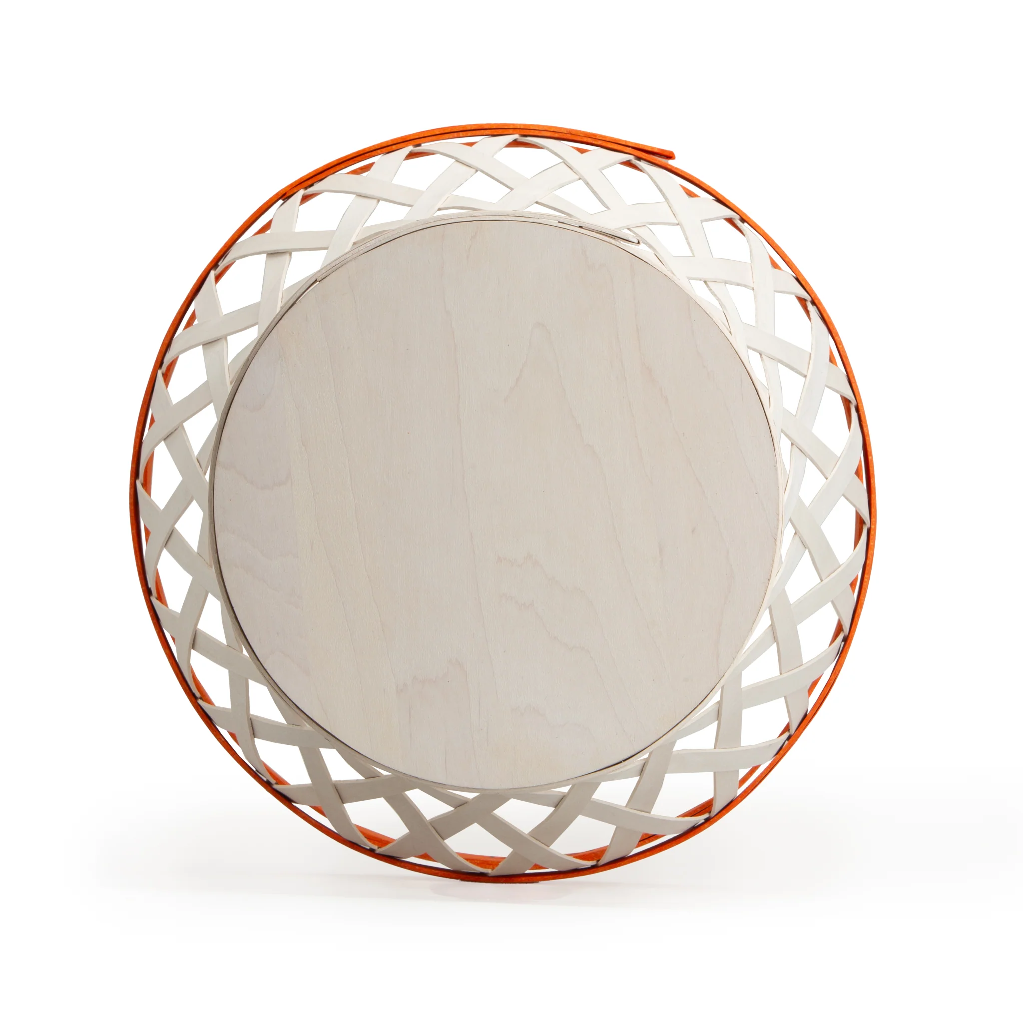 Basketball Medium Tapered Round Basket - Orange and White - Image 7
