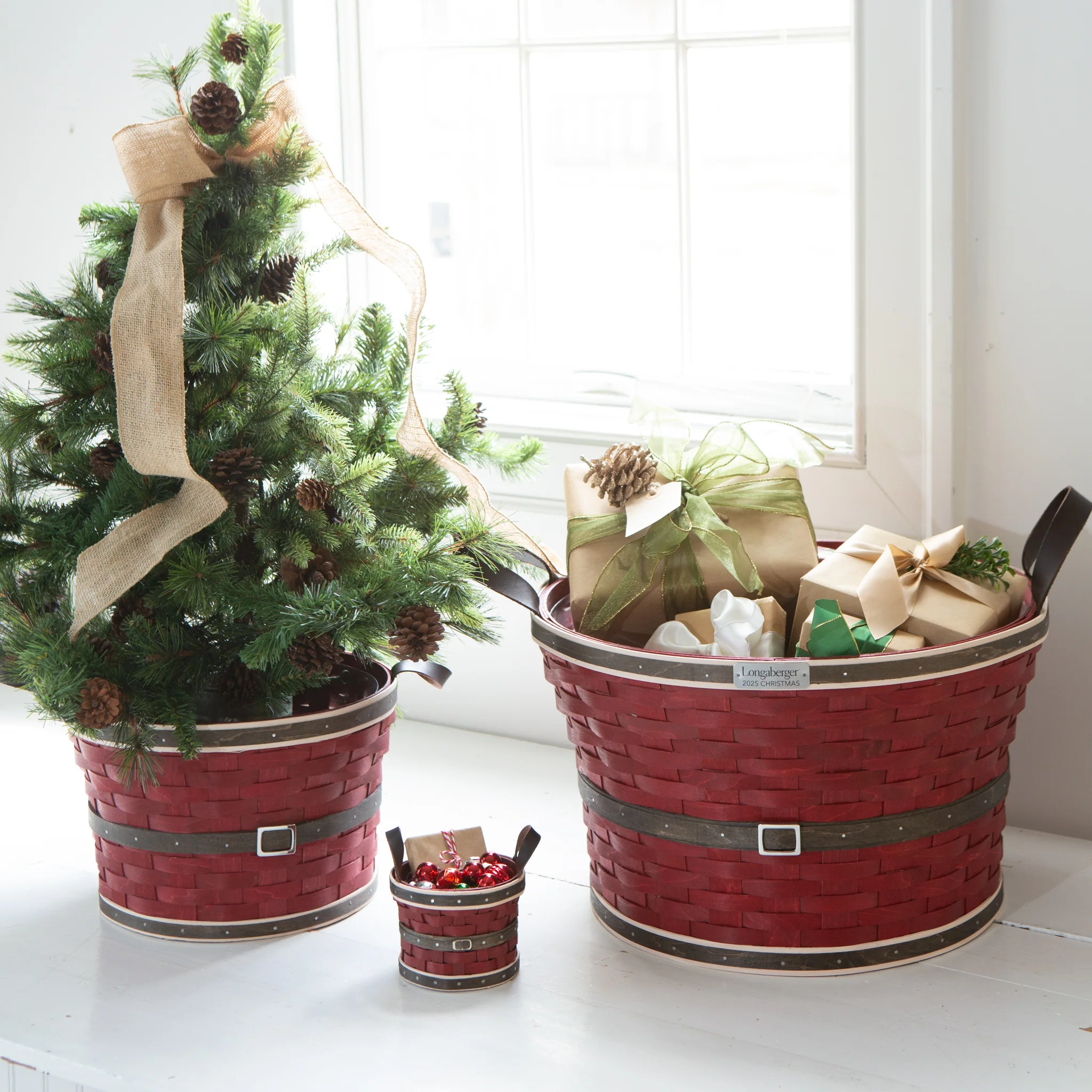 Santa Belly Medium Bushel Basket with Protector - Image 6