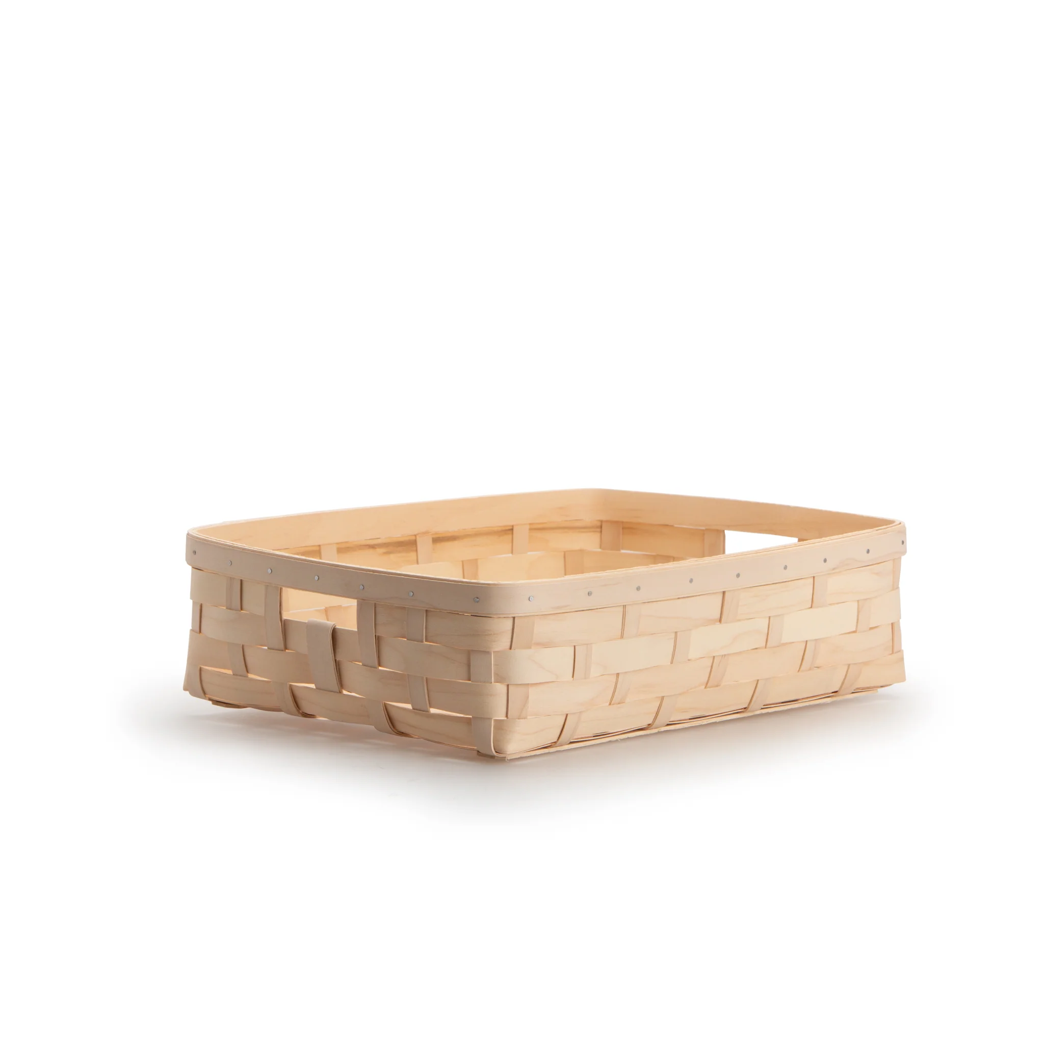 Short Rectangle Organizing Basket - Whitewashed - Image 2