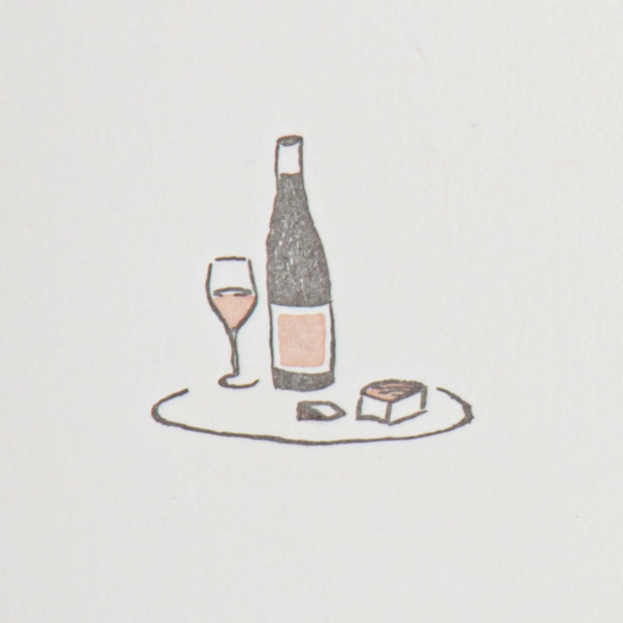 Blank Note Card Set - Wine & Cheese - Image 2