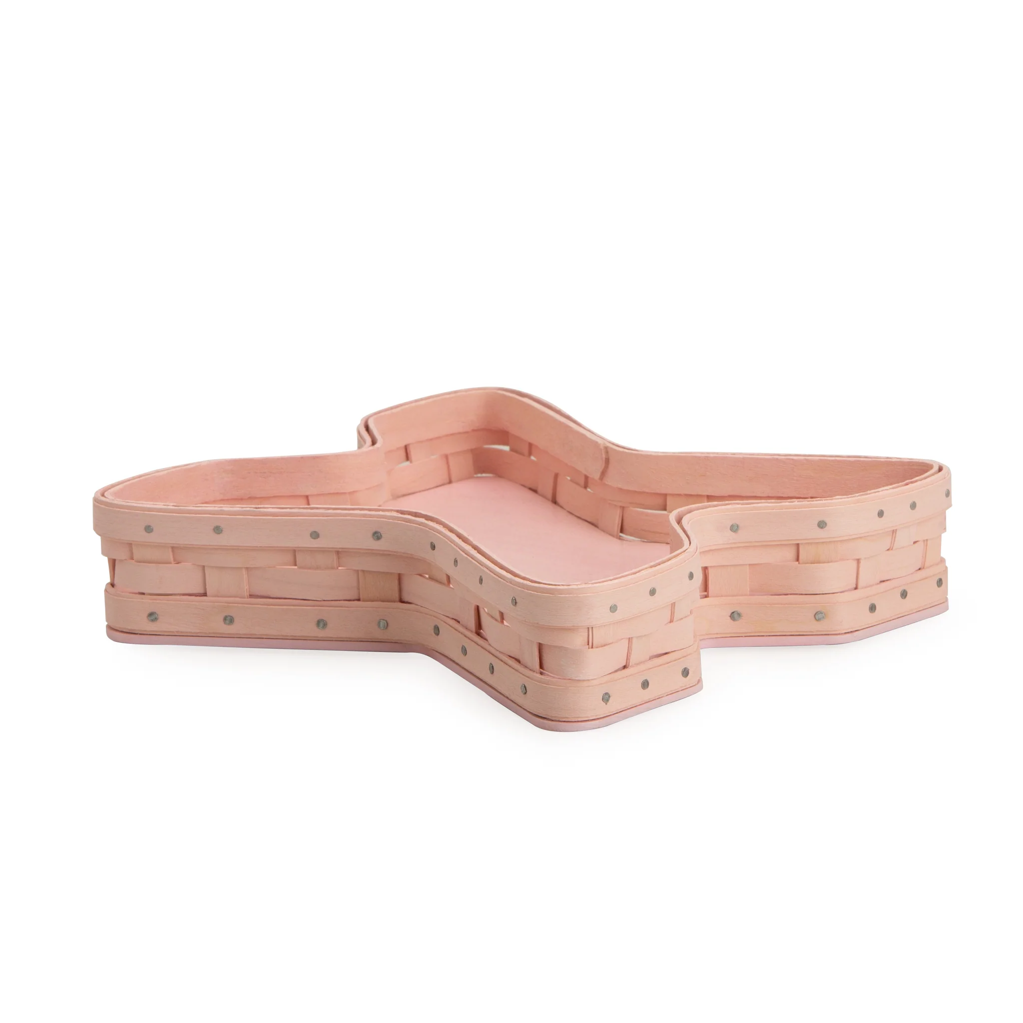X and O Basket Set with Protectors - Pale Pink - Image 6